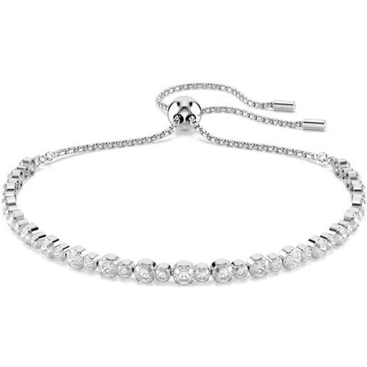SWAROVSKI bracciale matrix, bianco, placcato rodio 5677813