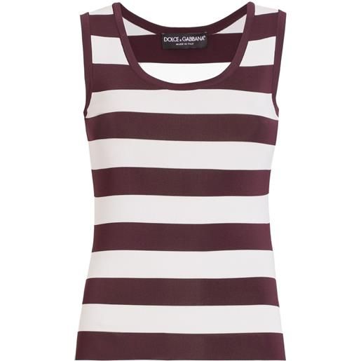 Dolce & Gabbana top a righe - bianco