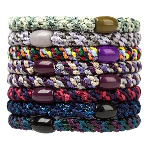 TXSN 8 elastici per capelli per ragazze, elastici in stile 14