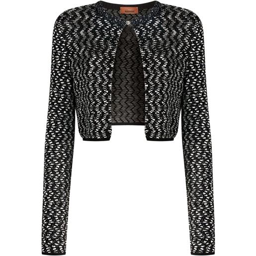 Missoni cardigan con paillettes - nero