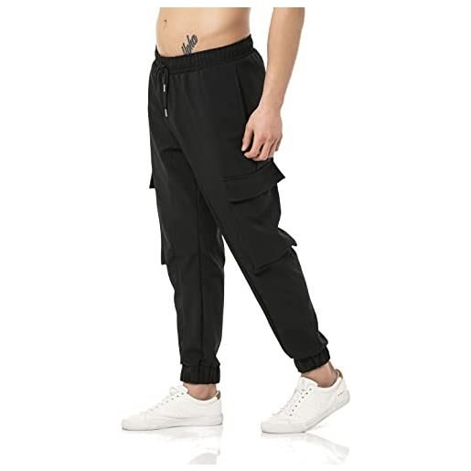 RED BRIDGE redbridge pantaloni da jogging da uomo, per il tempo libero, nero , l