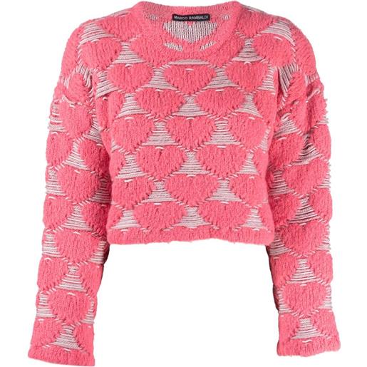 Marco Rambaldi maglione con ricamo - rosa