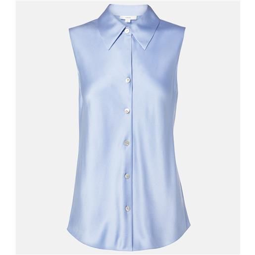 Vince camicia in raso di seta