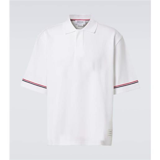 Thom Browne polo rwb stripe in cotone