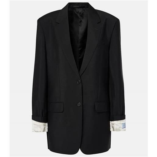 Prada blazer in mohair e lana