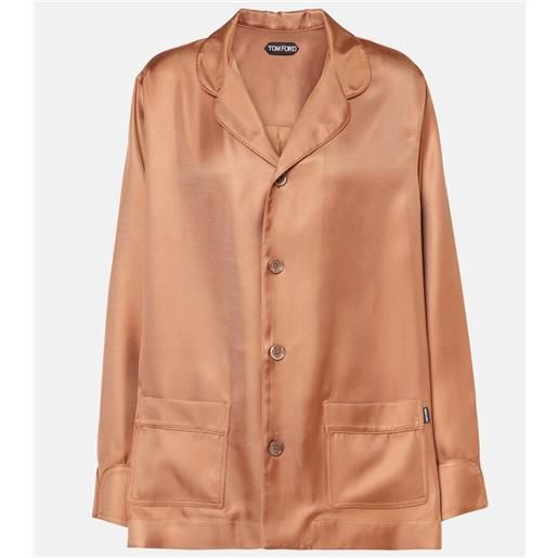 Tom Ford camicia in twill di seta