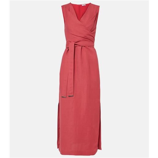 Brunello Cucinelli abito midi con cintura