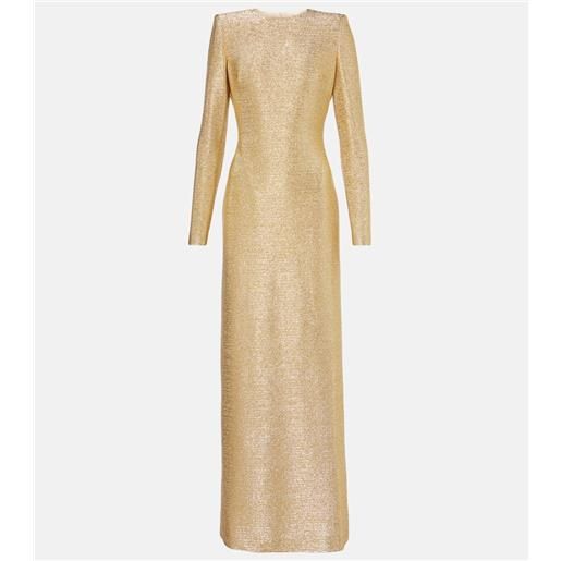 Oscar de la Renta abito lungo in lamã©