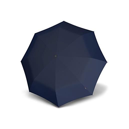 Knirps ombrello tascabile t. 400 duomatic uni - apertura e chiusura automatica - antivento - blu scuro