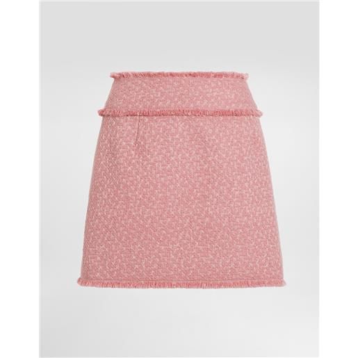 Dolce & Gabbana minigonna in tweed rachel di lana