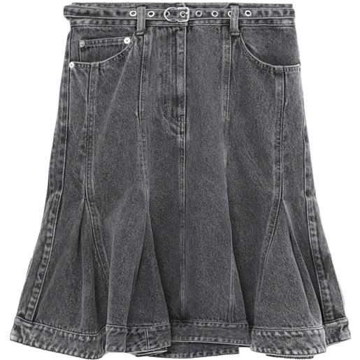 3.1 Phillip Lim gonna denim con cintura - grigio