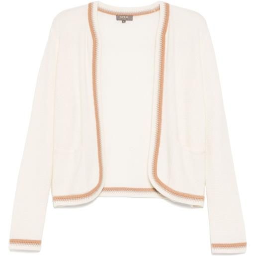 N.Peal giacca stitch trim - bianco