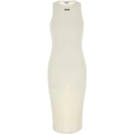 Alexander McQueen abito in cotone - bianco