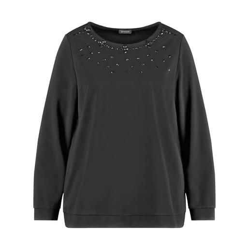 Samoon 571546-26447-1100 t-shirt, nero, 50 donna