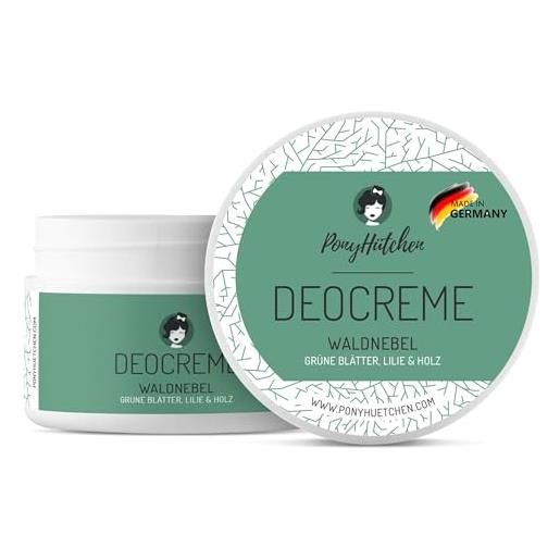 PonyHütchen pony hütchen deocreme naturale senza alluminio + 50 ml crema cosmetica naturale + con preziosi ingredienti bio + swiss mano made + 100% naturalmente efficace - 0% sali di alluminio