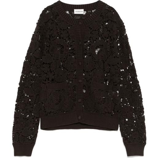 P.A.R.O.S.H. cardigan traforato - marrone
