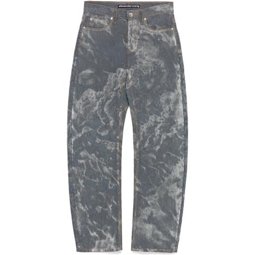 Alexander Wang jeans a vita bassa - nero