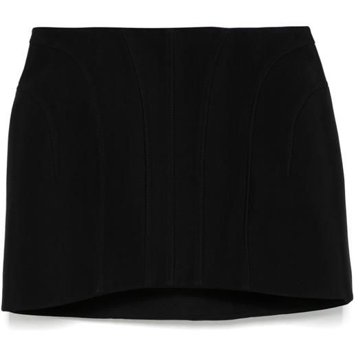 Mugler minigonna sartoriale - nero