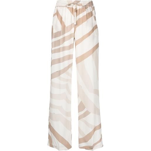 Kiton pantaloni con stampa astratta - toni neutri