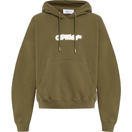 Off-White felpa arrow - verde