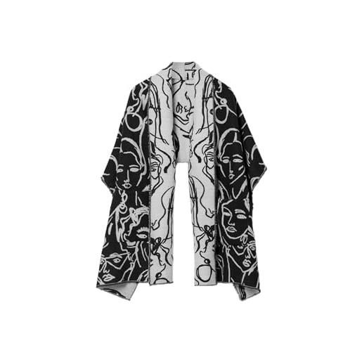 Desigual scarf_face, 2000, u, nero, taglia unica