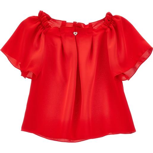 Monnalisa top rasetto linea cropped