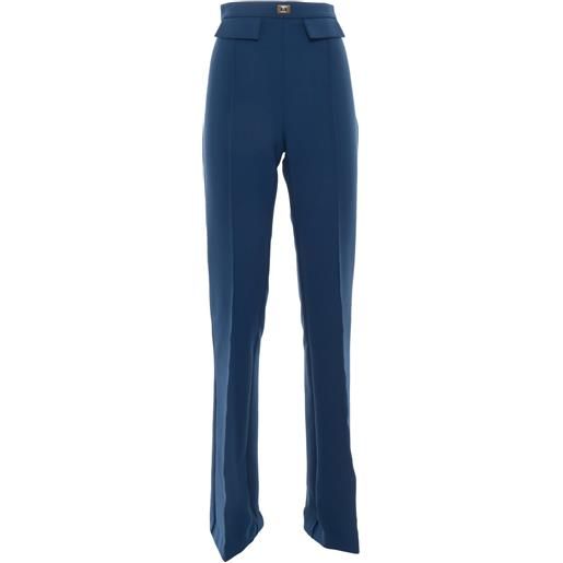 ELISABETTA FRANCHI pantalone elegante blu