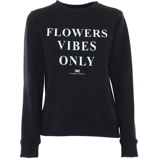 ELISABETTA FRANCHI maglia nera con scritte