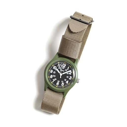Orologio MWC Subacqueo Uomo 300m, Modello 1999-2001 Pattern, Quarzo Con Movimento Svizzero Ronda 517, Vetro Zaffiro, Cassa In Acciaio Nero E Cinturino In Tessuto.