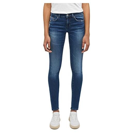 Mustang style quincy skinny jeans, blu medio 702, 30w x 30l donna