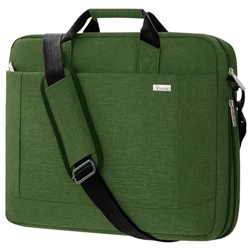 Voova grande borsa per computer portatile da 17 17,3 17,4 pollici, espandibile per computer portatile da 17 17,3 17,4 pollici, custodia per computer portatile espandibile, adatta per mac. Book dell hp, 