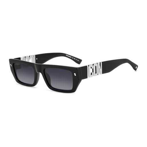 Dsquared2 occhiali sol icon 0011/s 807 54/19/145 uomo, 807/9o black, 54