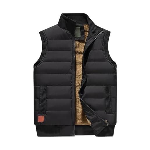 Peuignao gilet trapuntato uomo gilet imbottito uomo pile giubbotto smanicato invernale giubbino smanicato uomo casual taglie forti giacca senza maniche giacchetto smanicato uomo gilet uomo imbottiti nero l