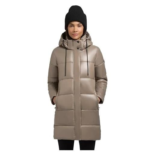 Khujo jadet2-ym - cappotto invernale da donna, con cappuccio, taglia xs-xxl, beige champagne, m