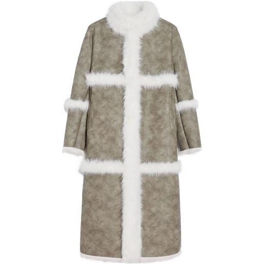 Apparis cappotto tilly in pelliccia cruelty-free - toni neutri