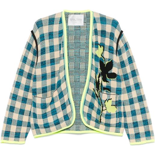 Forte Forte cardigan a quadri - blu