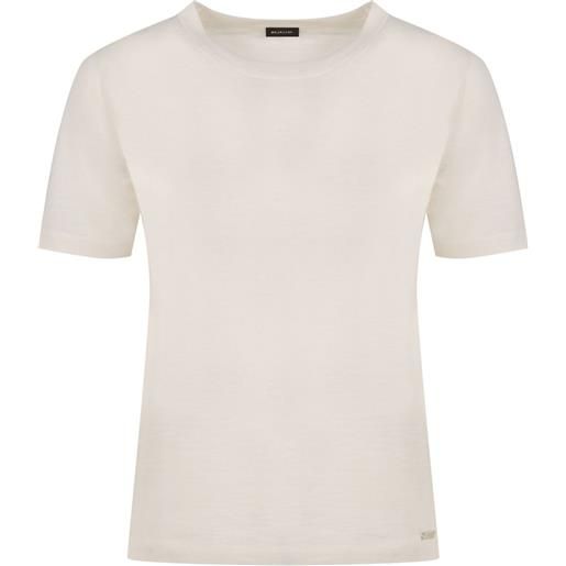 Kiton t-shirt con lavorazione a maglia - toni neutri