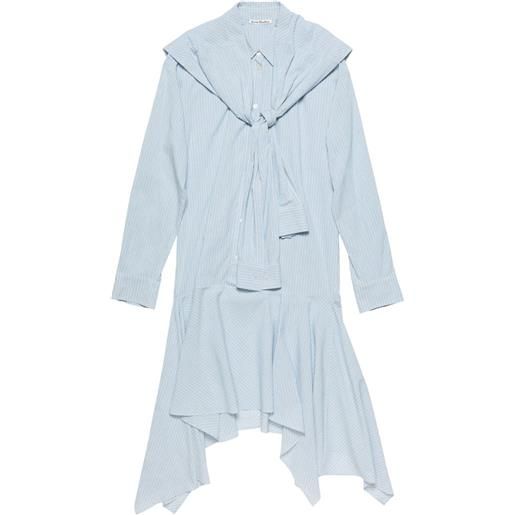 Acne Studios abito midi a righe - blu