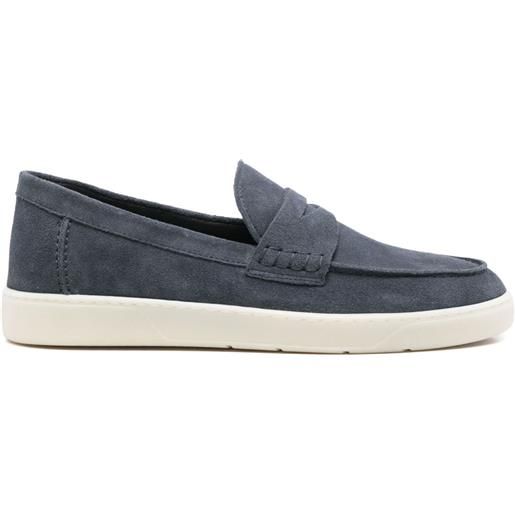 Hogan mocassini in pelle scamosciata - blu