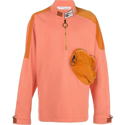 Off-White felpa a collo alto - arancione