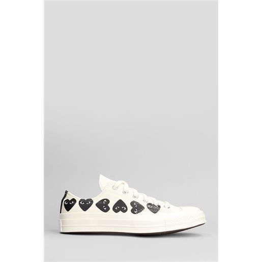 Converse x COMME des GARÃ‡ONS PLAY sneakers chuck 70 cdg low in cotone beige