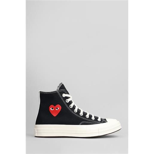 Converse x COMME des GARÃ‡ONS PLAY sneakers chuck 70 cdg high in cotone nero