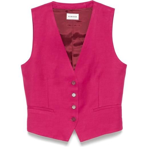 P.A.R.O.S.H. gilet con scollo a v - rosa