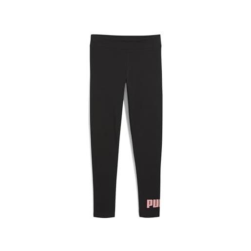 PUMA ess 2 color no. 1 logo​ leggings g, pantaloni tuta donna bambina, PUMA black, 