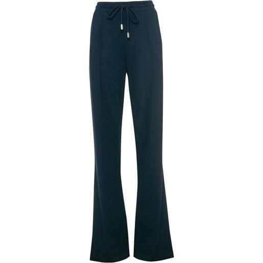 JW Anderson pantaloni sportivi slim svasati - blu