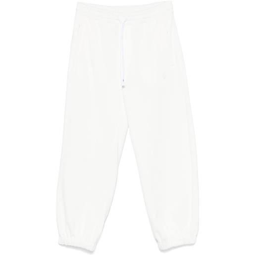 Alexander McQueen pantaloni sportivi con ricamo - bianco