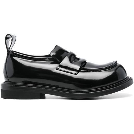 Moschino mocassini in pelle - nero