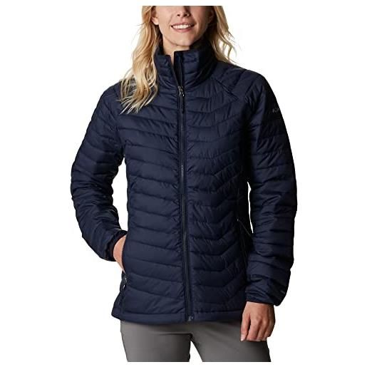 Columbia powder lite jacket piumino, dark nocturnal, s donna