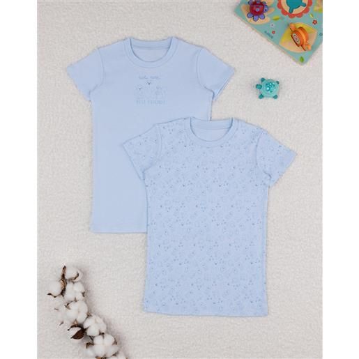 Prénatal pack 2 t-shirt bimbo blu organic cotton