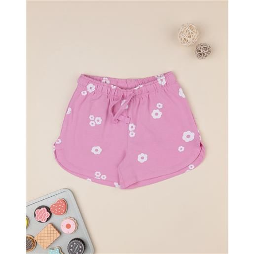 Prénatal shorts rosa bambina "fiori"